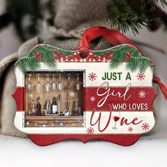 Wine Christmas Theme Ornament - Christmas Ornament - Ciaocustom
