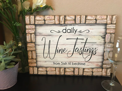 Wine Tastings Daily Canvas Wall Art - Christian Wall Decor - Religious Gift