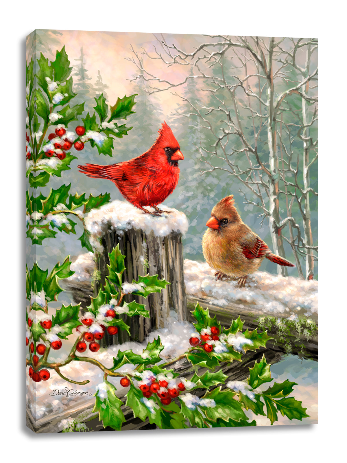 Winter Visitors Canvas Wall Art - Christian Wall Decor - Religious Gift