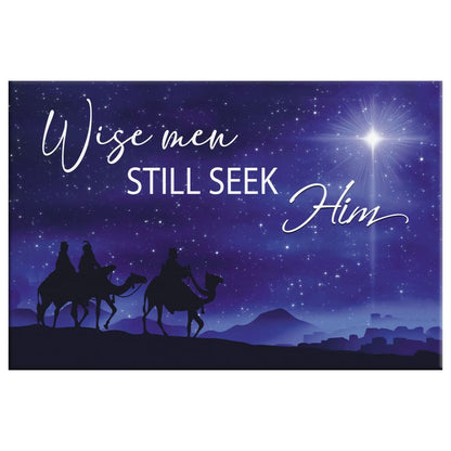 Wise Men Still Seek Him Christmas Wall Art Canvas - Religious Wall Decor