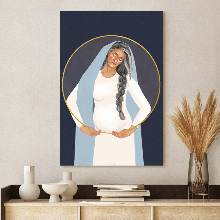Wise Mother Divine Feminine  Heavenly Mother - Jesus Painting On Canvas - Art For Wall