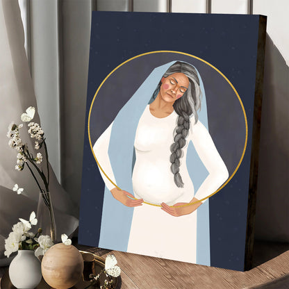 Wise Mother Divine Feminine  Heavenly Mother - Jesus Painting On Canvas - Art For Wall
