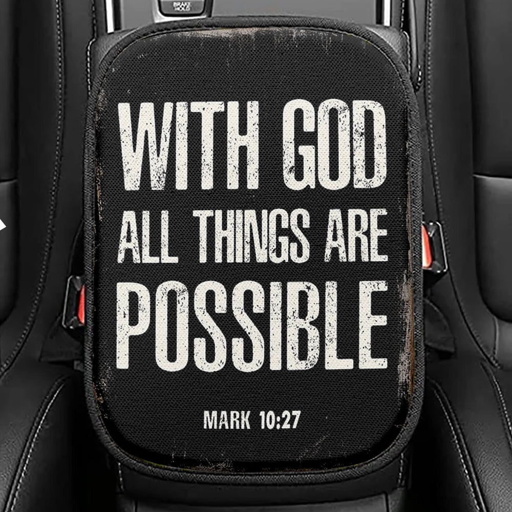 With God All Things Are Possible Matthew 1926 Bible Verse Seat Box Cov With god all things are possible matthew 1926 bible verse seat box cov