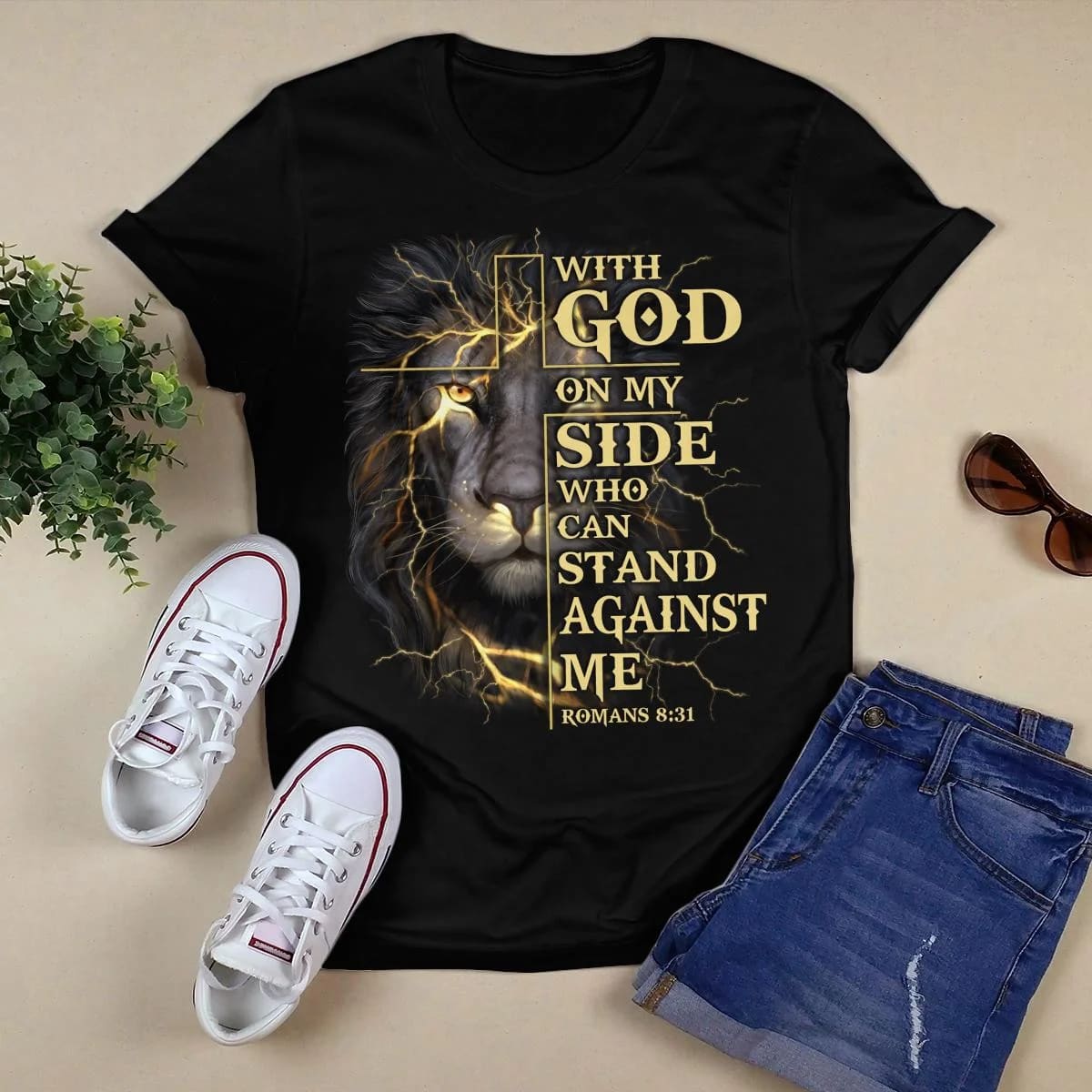 With God On My Side Who Can Stand Against Me T-Shirt, God T-Shirt, Jesus Sweatshirt Hoodie, Faith T-Shirt