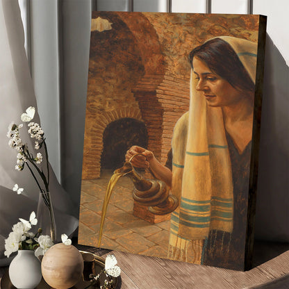 Woman At The Well 1 Canvas Wall Art - Gift For Mom
