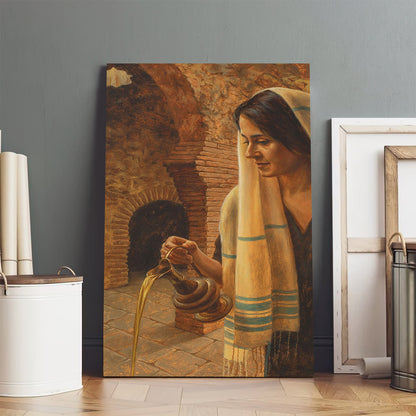 Woman At The Well 1 Canvas Wall Art - Gift For Mom