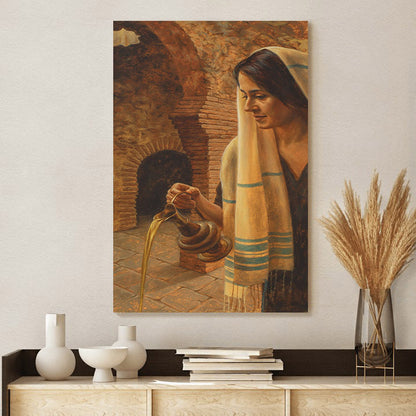 Woman At The Well 1 Canvas Wall Art - Gift For Mom