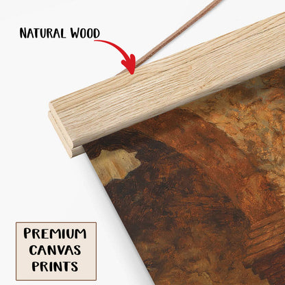 With Oil I Anoint Thee Hanging Canvas Wall Art - Christan Wall Decor - Religious Canvas