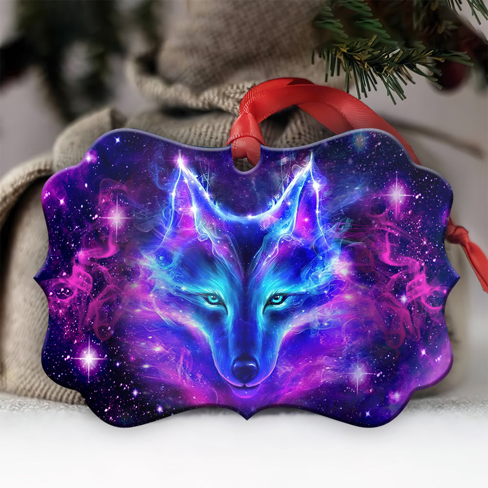Wolf 3 Metal Ornament - Christmas Ornament - Christmas Gift
