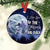 Wolf Couple 3 Ceramic Circle Ornament - Decorative Ornament - Christmas Ornament