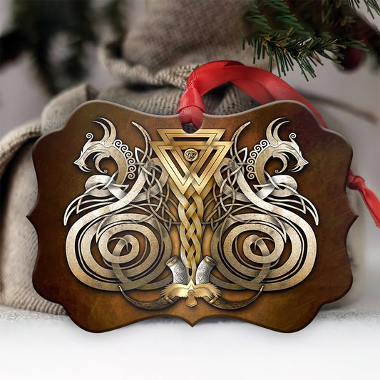 Wolf Viking Ornament - Christmas Ornament - Ciaocustom