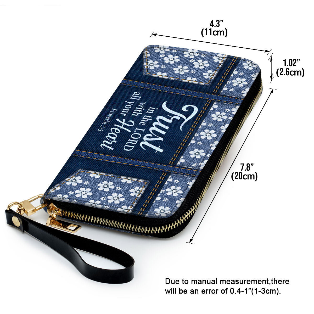 Women Clutch Purse - Clutch Purse With Wristlet Strap Handle Proverbs 35 Trust In The Lord With All Your Heart