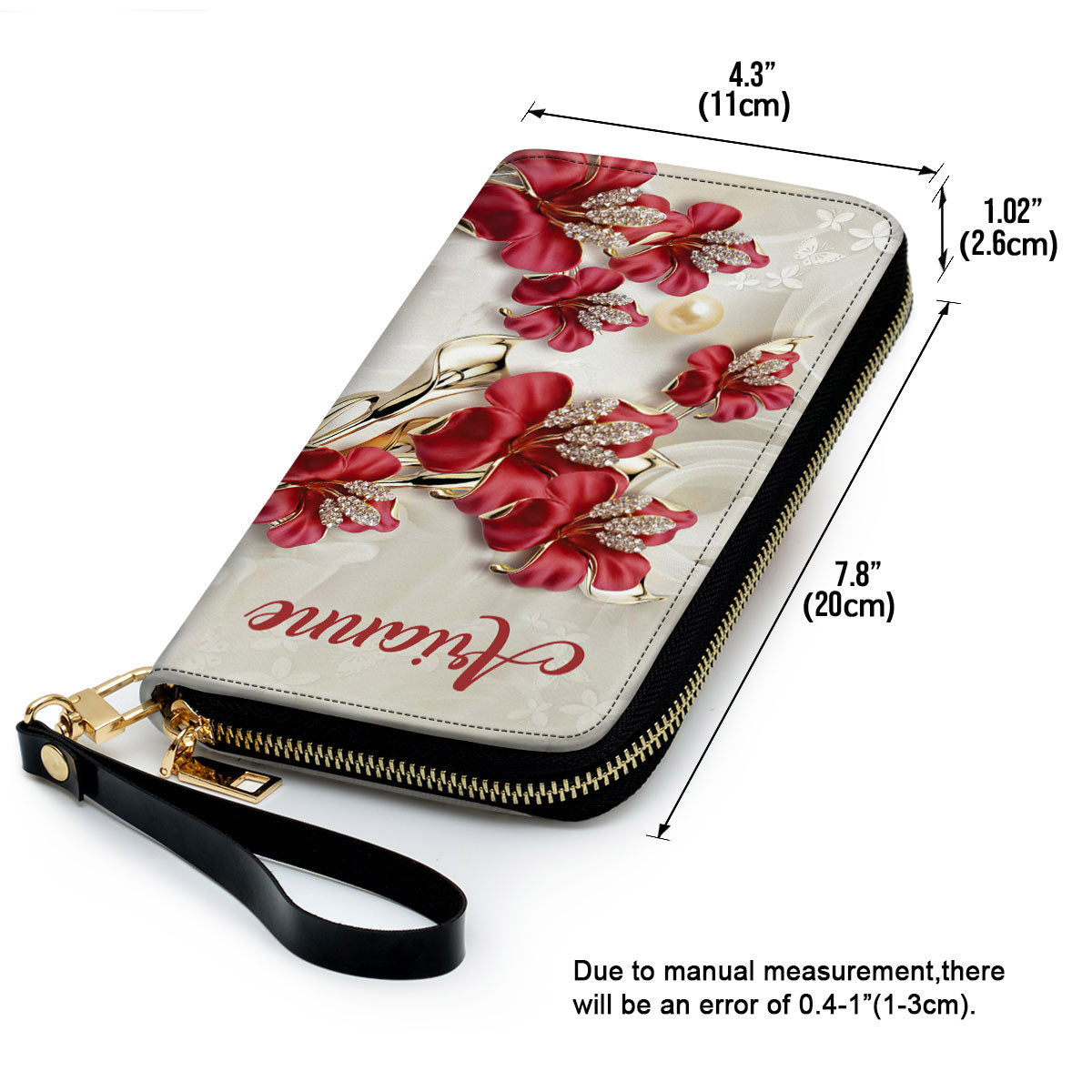 Women Clutch Purse - Elegant Personalized Flower Clutch Purse