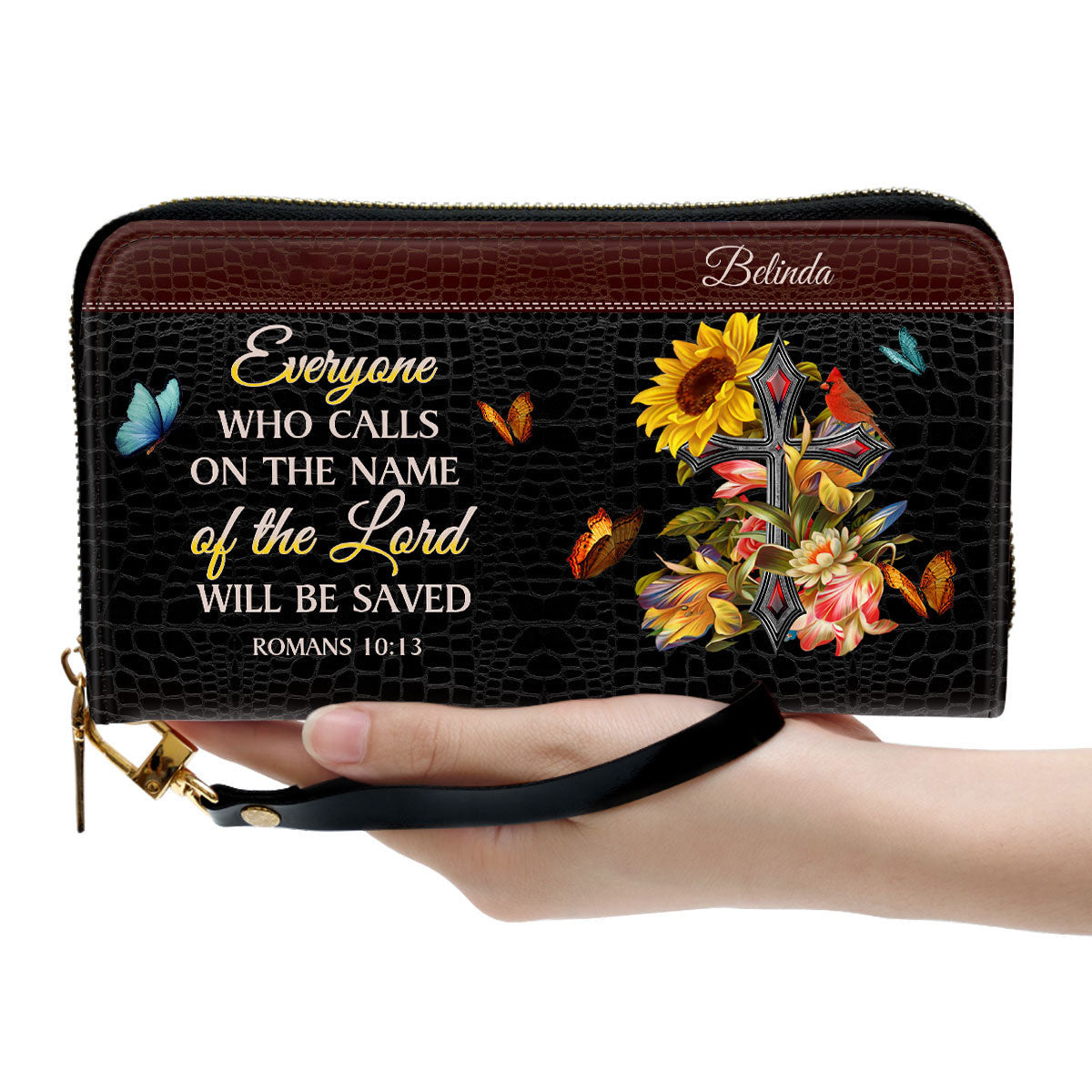 Women Clutch Purse - Everyone Who Calls On The Name Of The Lord Will Be Saved - Special Personalized Clutch Purse