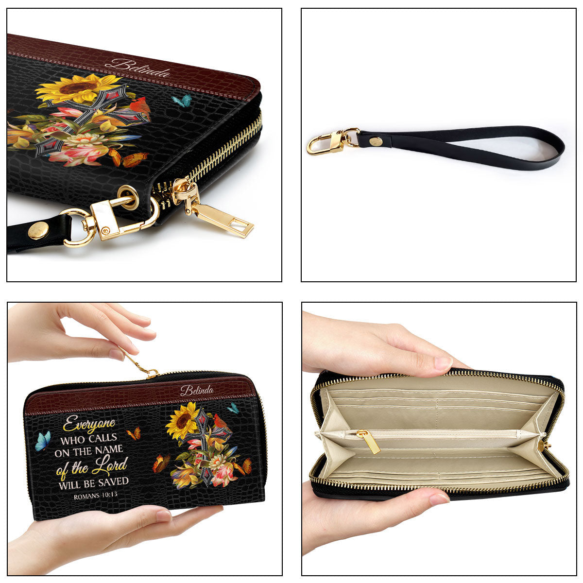 Women Clutch Purse - Everyone Who Calls On The Name Of The Lord Will Be Saved - Special Personalized Clutch Purse