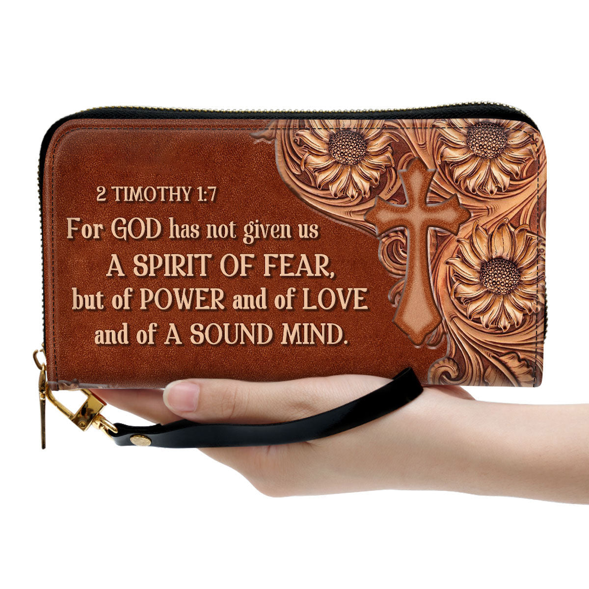 Women Clutch Purse - For God Has Given Us A Spirit Of A Sound Mind - Beautiful Christian Clutch Purse