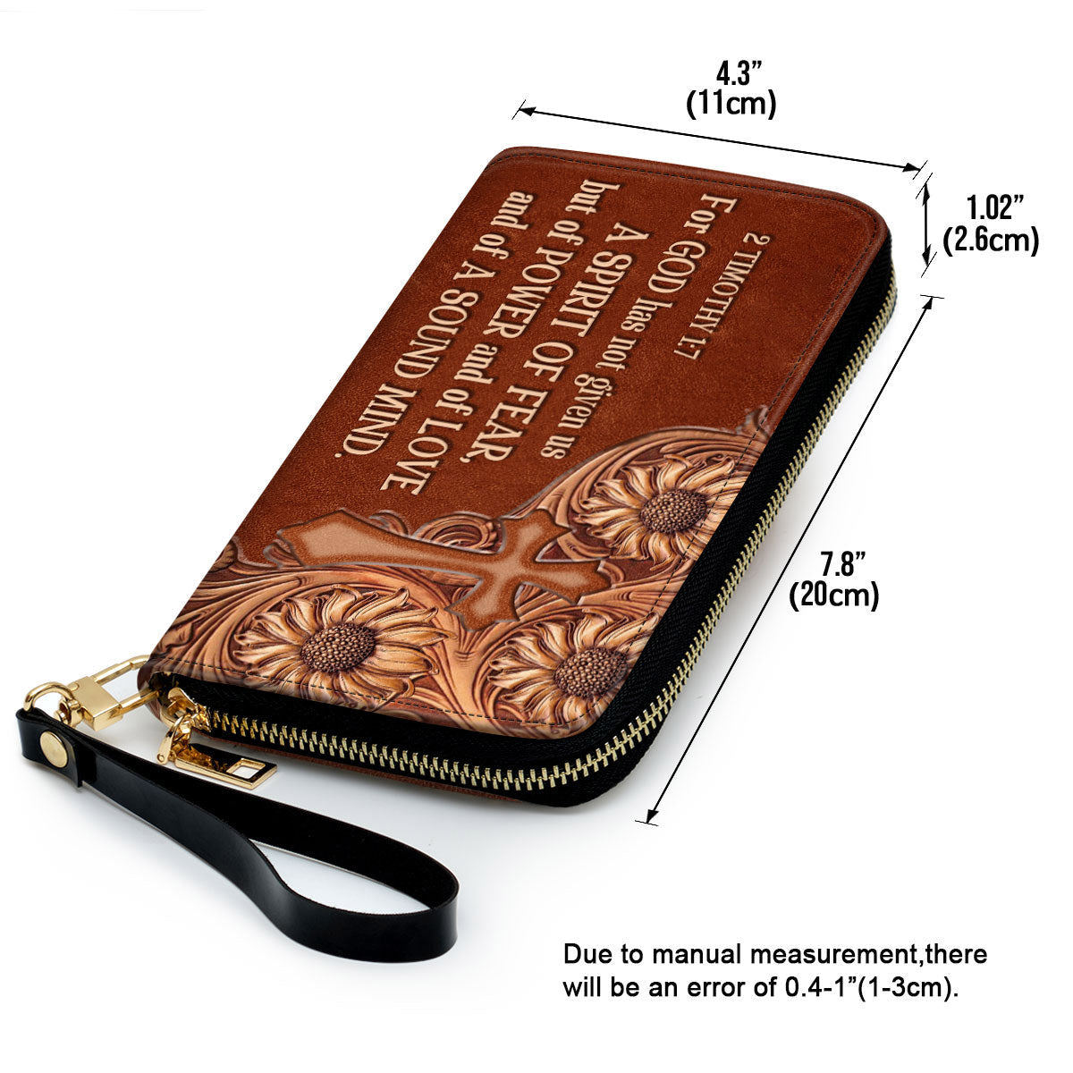 Women Clutch Purse - For God Has Given Us A Spirit Of A Sound Mind - Beautiful Christian Clutch Purse