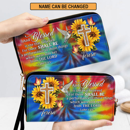 Women Clutch Purse - For There Shall Be A Performance Of Those Things - Lovely Personalized Clutch Purse