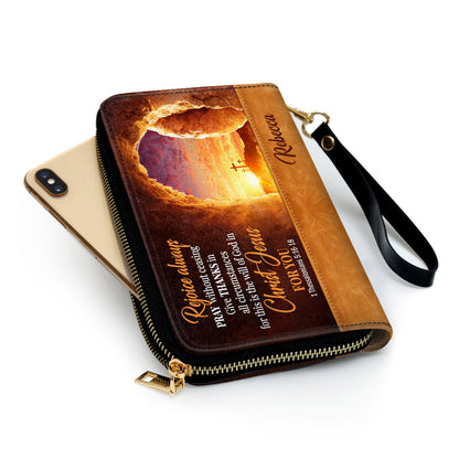 Women Clutch Purse - For This Is The Will Of God In Christ Jesus For You - Awesome Personalized Clutch Purse