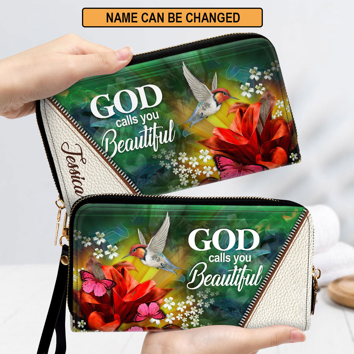 Women Clutch Purse - God Calls You Beautiful - Unique Christian Clutch Purse