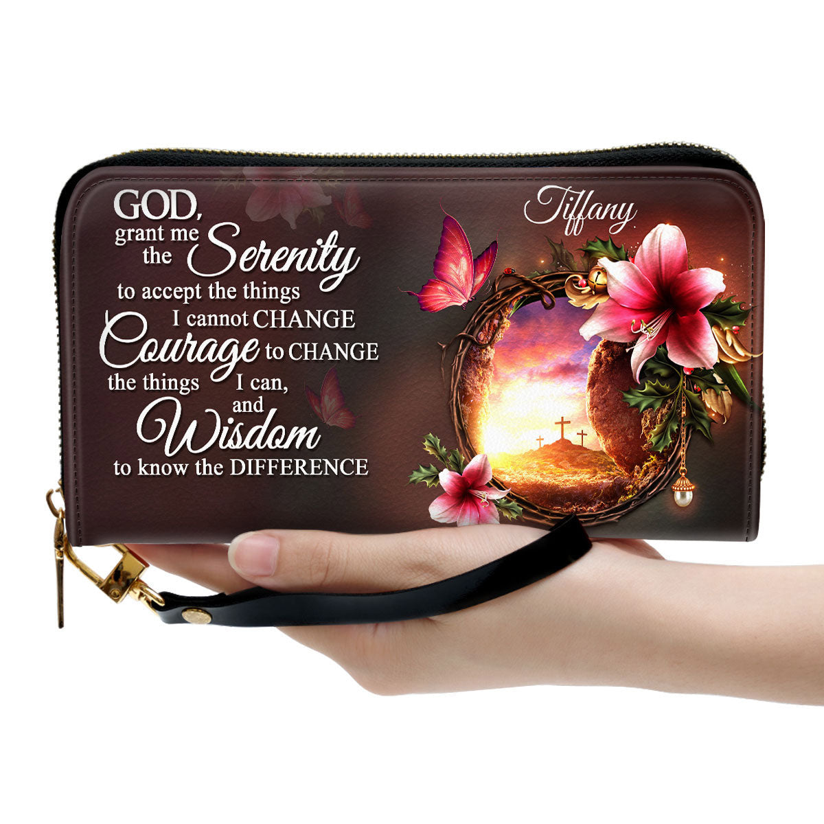Women Clutch Purse - God, Grant Me The Serenity To Accept The Things I Cannot Change - Special Personalized Clutch Purse
