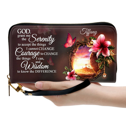 Women Clutch Purse - God, Grant Me The Serenity To Accept The Things I Cannot Change - Special Personalized Clutch Purse