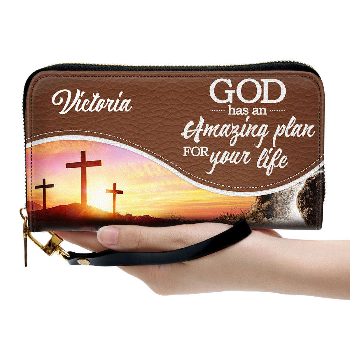 Women Clutch Purse - God Has An Amazing Plan For Your Life - Beautiful Personalized Clutch Purse