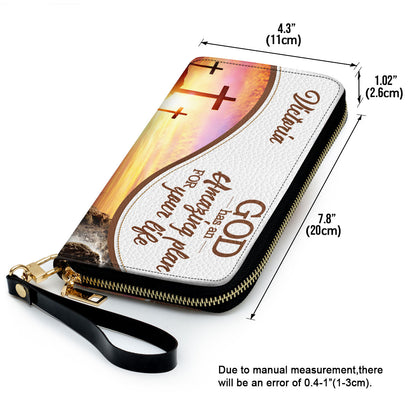 Women Clutch Purse - God Has An Amazing Plan For Your Life - Beautiful Personalized Clutch Purse