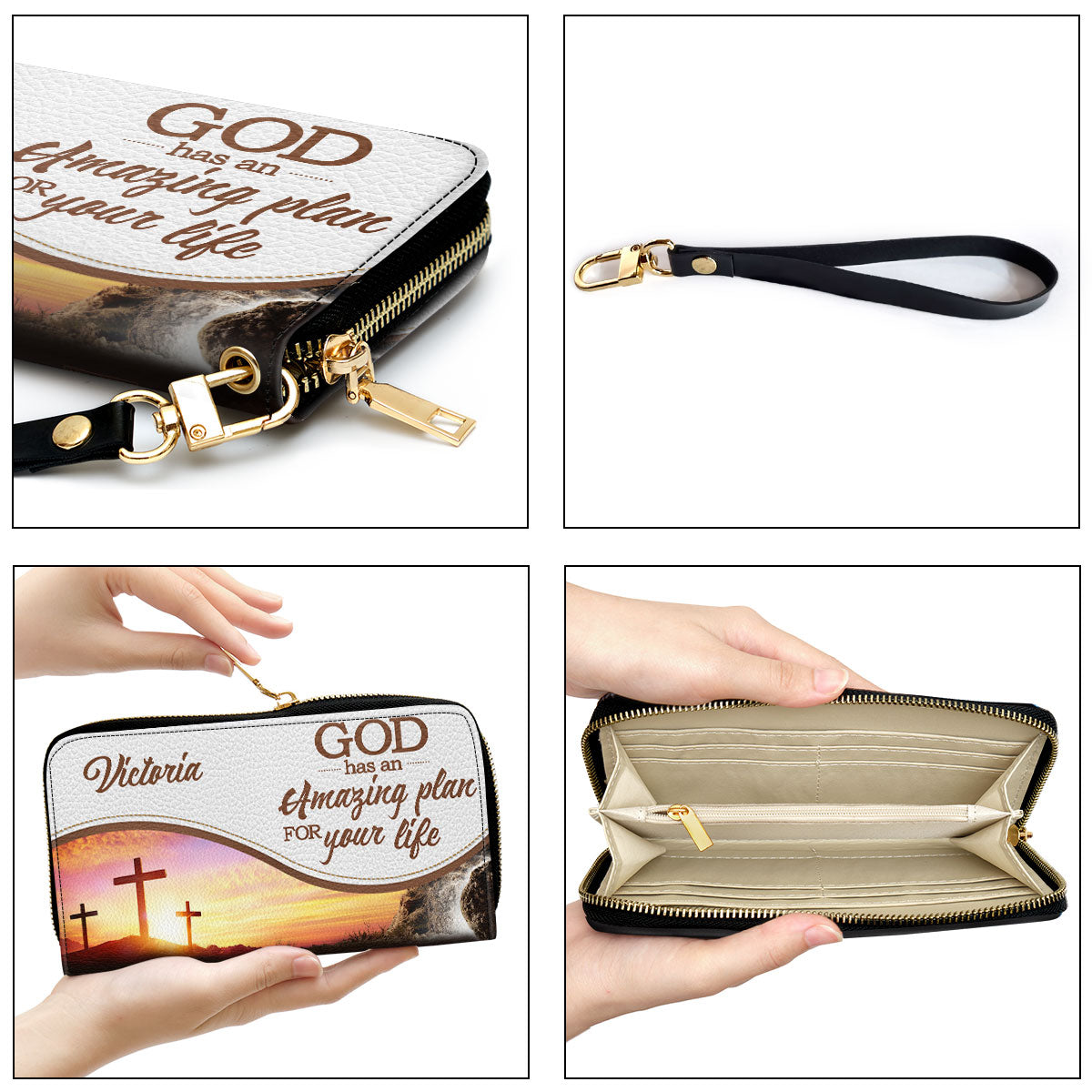 Women Clutch Purse - God Has An Amazing Plan For Your Life - Beautiful Personalized Clutch Purse