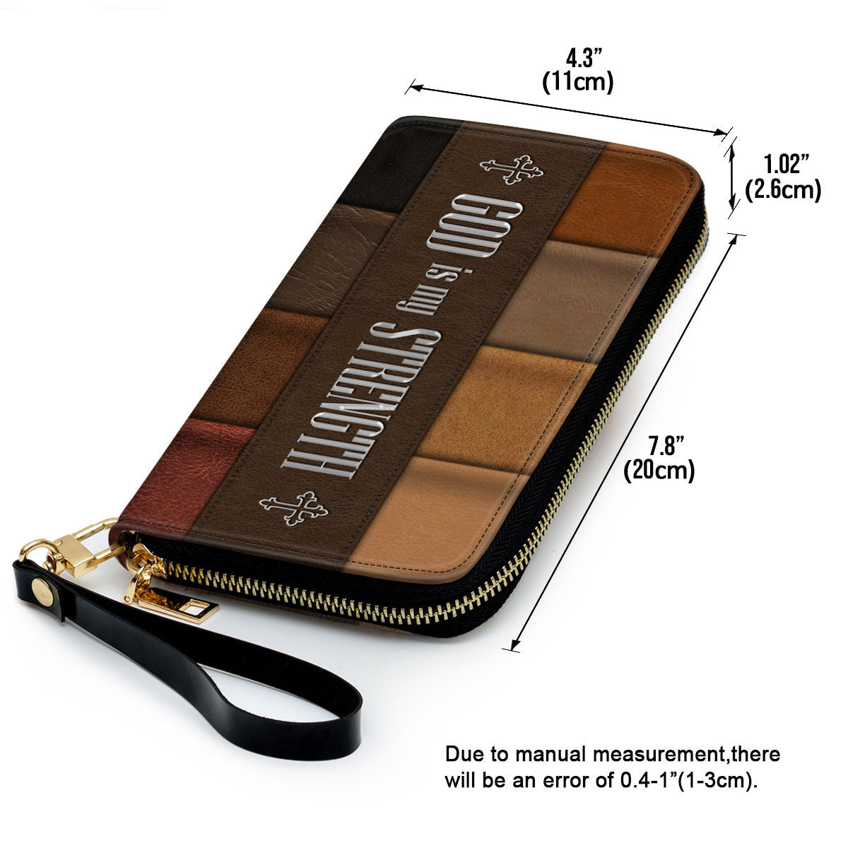 Women Clutch Purse - God Is My Strength - Lovely Christian Clutch Purse