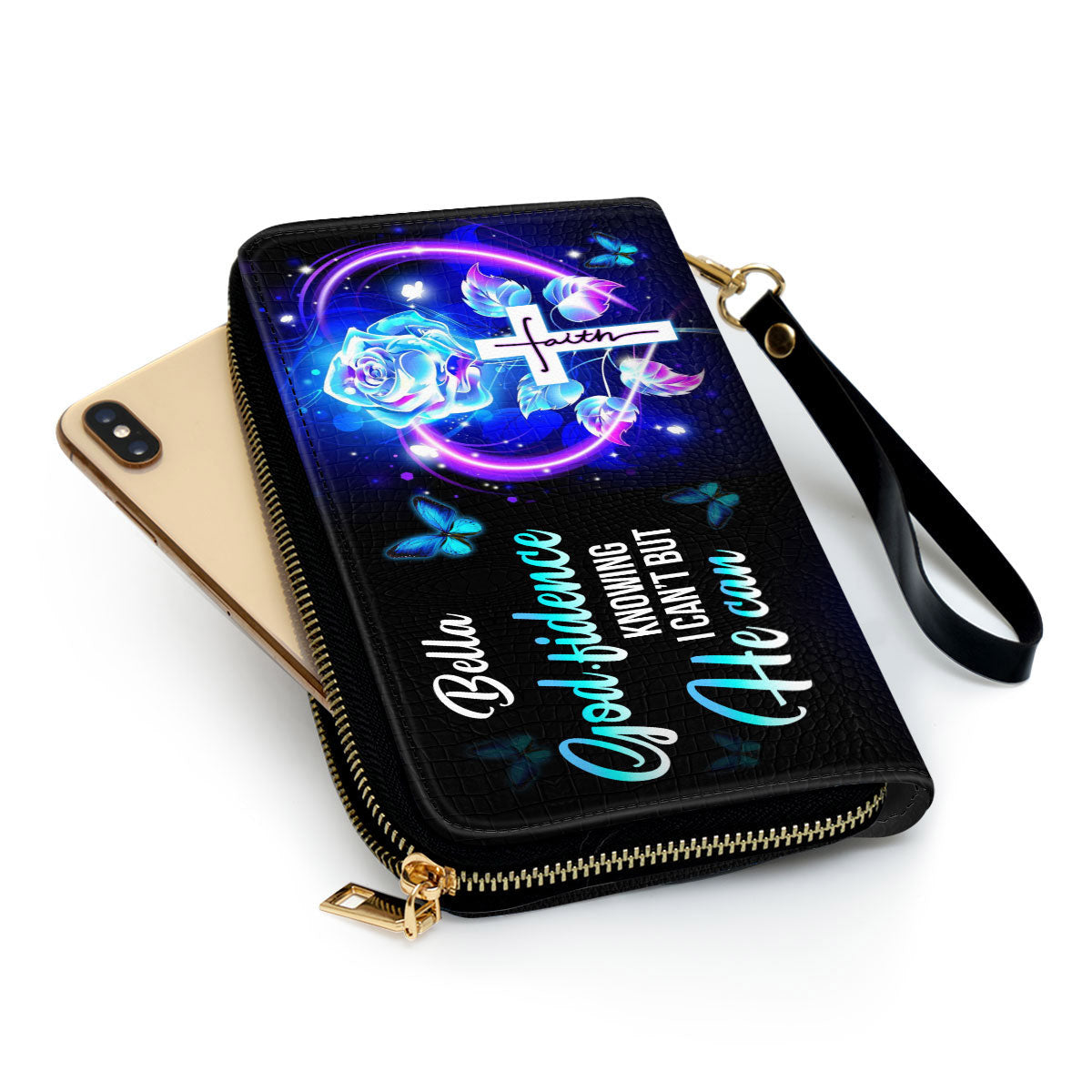 Women Clutch Purse - Godfidence Knowing I Can‘T But He Can - Awesome Personalized Clutch Purse