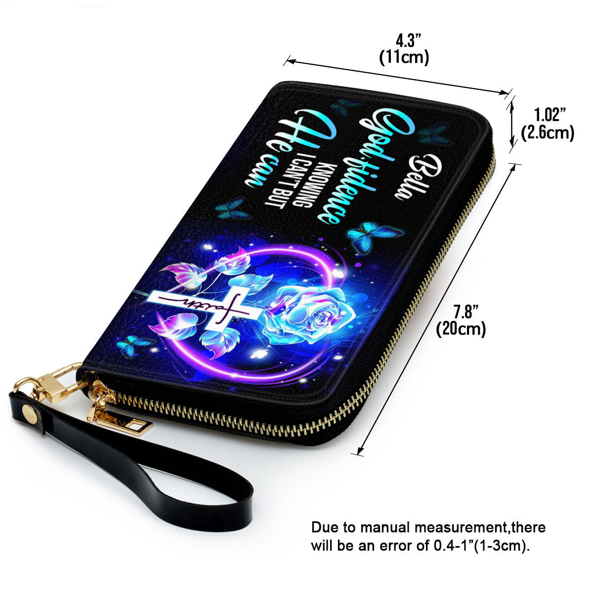 Women Clutch Purse - Godfidence Knowing I Can‘T But He Can - Awesome Personalized Clutch Purse