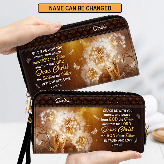 Women Clutch Purse - Grace Be With You - Awesome Personalized Clutch Purse
