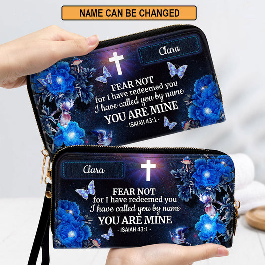 Women Clutch Purse - I Have Called You By Name - Pretty Personalized Clutch Purse
