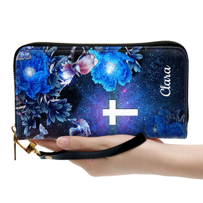 Women Clutch Purse - I Have Called You By Name Isaiah 431 Christian Gift Ideas For Religious Women Personalized Zippered Leather Clutch Purse