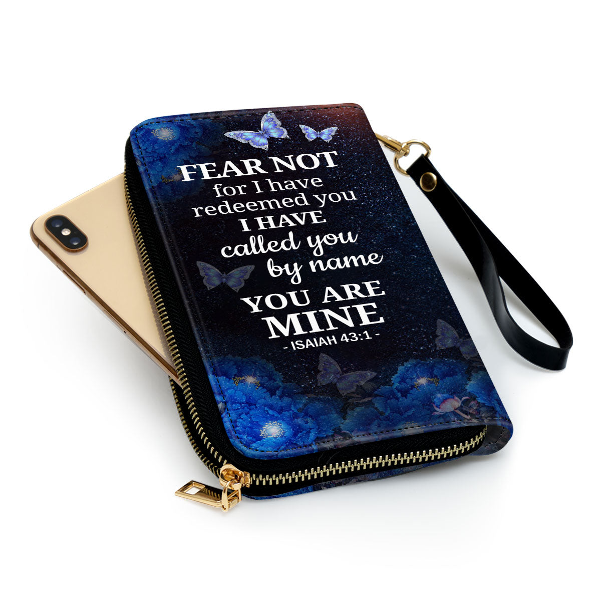 Women Clutch Purse - I Have Called You By Name Isaiah 431 Christian Gift Ideas For Religious Women Personalized Zippered Leather Clutch Purse