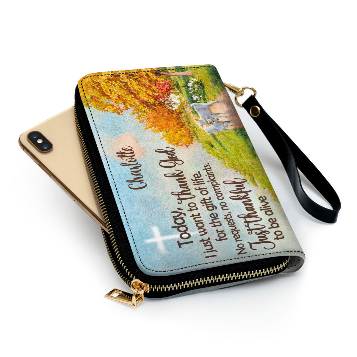 Women Clutch Purse - I Just Want To Thank God For The Gift Of Life - Special Personalized Christian Clutch Purse