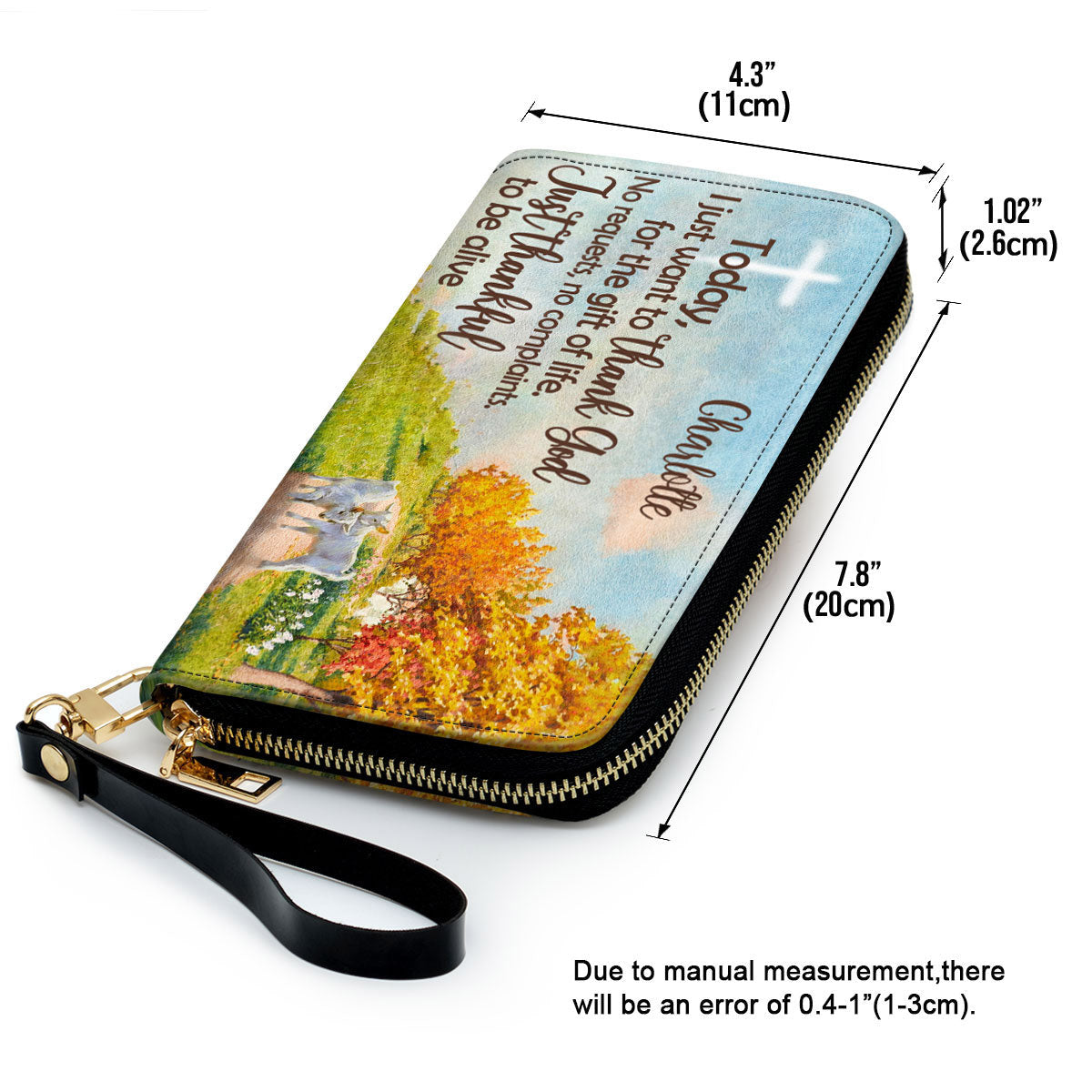 Women Clutch Purse - I Just Want To Thank God For The Gift Of Life - Special Personalized Christian Clutch Purse