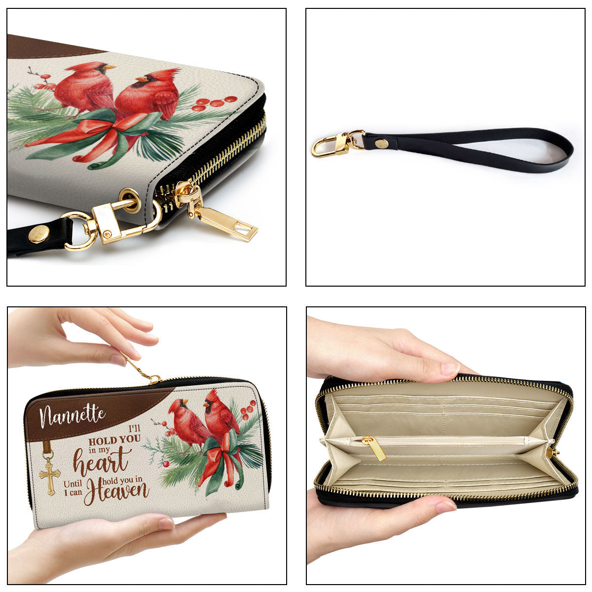 Women Clutch Purse - I‘Ll Hold You In My Heart - Must-Have Personalized Clutch Purse