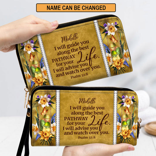 Women Clutch Purse - I Will Guide You Along The Best Pathway For Your Life - Special Personalized Clutch Purse