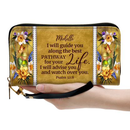 Women Clutch Purse - I Will Guide You Along The Best Pathway For Your Life - Special Personalized Clutch Purse