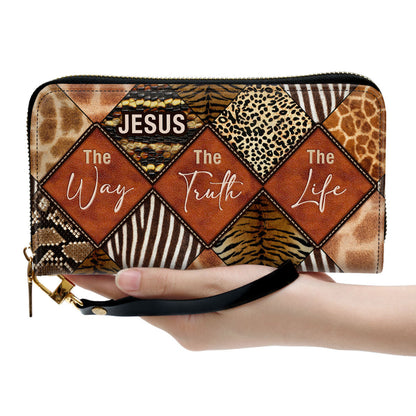 Women Clutch Purse - Jesus The Way, The Truth, The Life - Unique Christian Clutch Purse