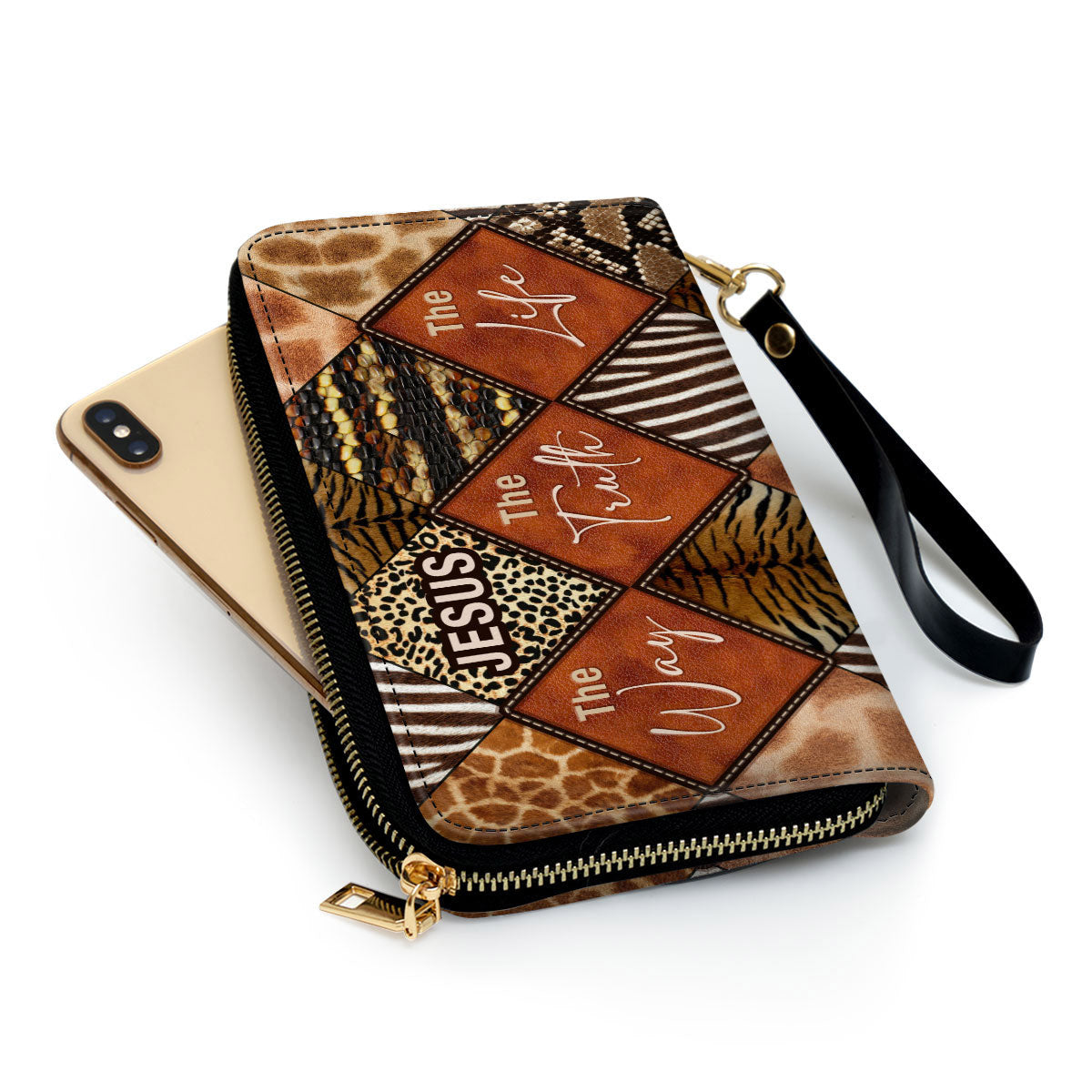 Women Clutch Purse - Jesus The Way, The Truth, The Life - Unique Christian Clutch Purse