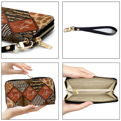 Women Clutch Purse - Jesus The Way, The Truth, The Life - Unique Christian Clutch Purse