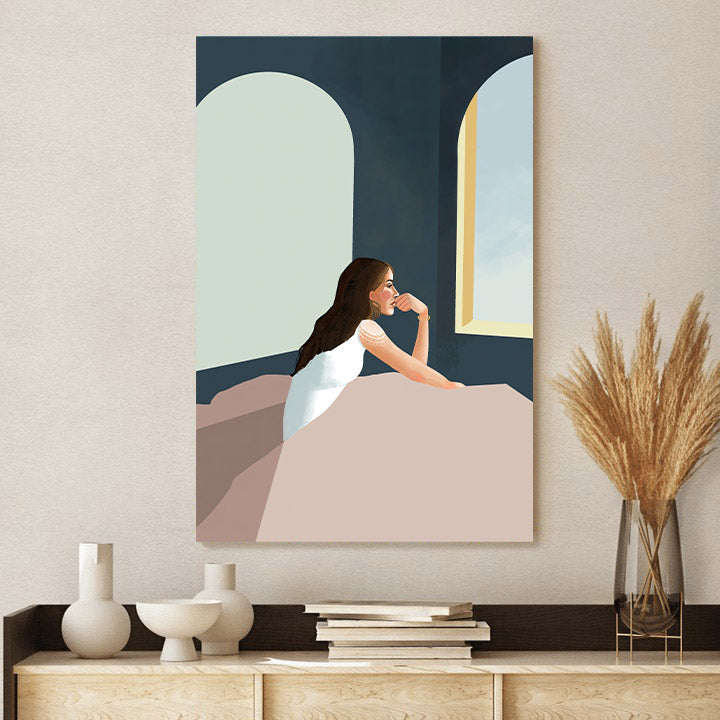 Women in the Bible Pontius Pilate's Wife Divine Feminine Archetype Canvas Wall Art - Religious Posters