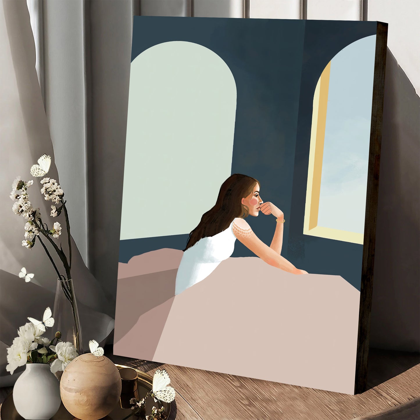 Women in the Bible Pontius Pilate's Wife Divine Feminine Archetype Canvas Wall Art - Religious Posters