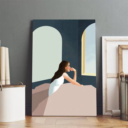 Women in the Bible Pontius Pilate's Wife Divine Feminine Archetype Canvas Wall Art - Religious Posters
