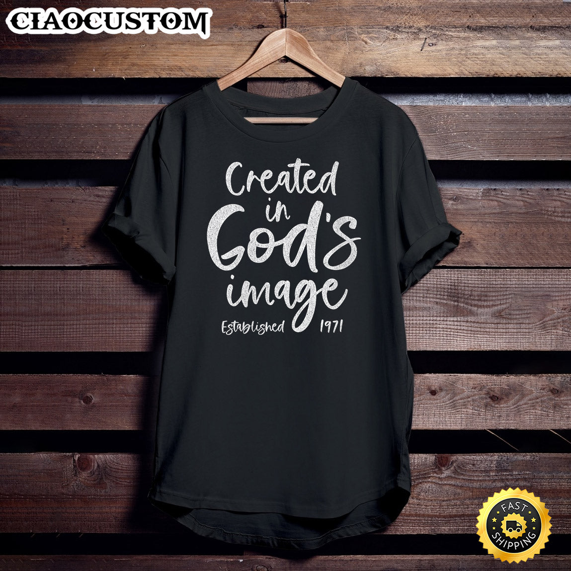 Womens Gift For 49 Year Old Christian Jesus 1971 49th Birthday V Neck Unisex T Shirt - Men Women T-Shirts