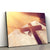 Wooden Christian Cross On The Open - Canvas Picture - Jesus Canvas Pictures - Christian Wall Art