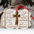 Wooden Cross Imagine Faith Metal Ornament - Christmas Ornament - Christmas Gift